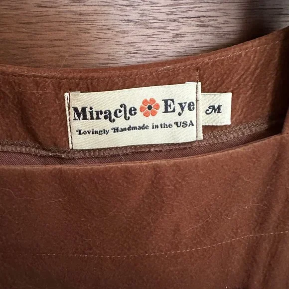 Miracle Eye Sunshine Vegan Suede Overalls - Size M NWOT - Picture 2 of 8